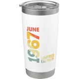 1967 Limited Edition Juni 1967 Retro 1967 Vintage Jahr 1967 Doppelwandiger Edelstahl-Thermobecher