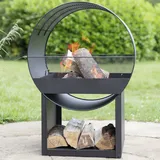 Buschbeck Feuerschale Porthole Ø 80 cm Schwarz