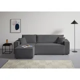 OTTO home Ecksofa OTTO HOME "CASSI L-Form, 241cm - OTTO. Verlässliche Qualität.", grau (anthrazit), B:241cm H:80cm T:48cm, Sofas, Ecksofa, Schlaffunktion (133/200), Bettkasten, Cord, Unser Tiefpreis