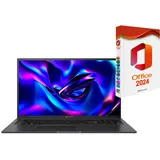 Asus VivoBook 17X, Core i9-13900H, Windows 11 Pro inkl. MS Office 2024 Pro Notebook (44 cm/17.3 Zoll, Intel i9 13900H, Iris, 500 GB SSD, Windows 11 Pro + MS Office 2024 Pro (kein Abo), beleuchtete Tastatur) 500 GB | 32 GB RAM
