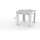 Dmora Dlirol 90 x 75 x 90 cm grau