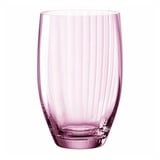 LEONARDO 6er Set Leonardo Longdrinkglas Poesia 460 ml Kristall, Kristalloptik Rosa Rose