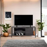 Skye Decor Skye Decor, Bond & Black, 120 x 48 cm | Stylish & Functional with Numerous Shelves
