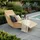 Home Deluxe Wellenholzliege 60 x 60 x 82 cm Braun