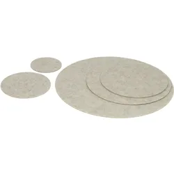 BIASTO - Premium Filz Untersetzer - rund 10cm - Farbe: kamelhaar (HF047). Design Glas-Untersetzer für Getränke, Tisch, Bar, Tasse, Vase
