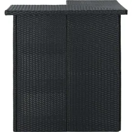 vidaXL Gartenbar Set 4-tlg. Schwarz