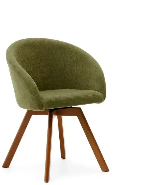 Kave Home Stuhl Marvin Stoff Grün