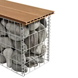 pro.tec Gabionenbank 100 x 45 x 30 cm