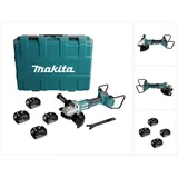 Makita DGA 900 M4KX2 Akku Winkelschleifer 36V ( 2x18V ) 230mm Brushless + 4x Akku 4,0Ah + Ezynut + Koffer - ohne Ladegerät