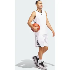 adidas Legends 3-Streifen Basketballshorts Weiß XXL