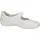 WALDLÄUFER Riemchenballerina WALDLÄUFER "HENNI", Damen, Gr. 10 (44,5), weiß, Nappaleder, unifarben, Schuhe Riemchenballerina, Komfortschuh, Halbschuh in Komfortweite H (= sehr weit)