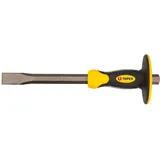 Topex Flachmeißel mit Handschutz - Handmeißel mit ergonomischer Handgriff - Handlicher, starker Meißel mit Schutz - Größen: Meißelkörpers: 19 mm - Länge: 300 mm - Meißelklinge: 25 mm