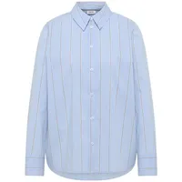 Cecil Gestreifte Hemdbluse in Fountain Blue | Gr.: M