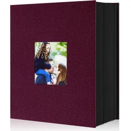 luxuskollektion Fotoalbum 10x15 1000 Taschen Leinen XXL Hochformat Violett
