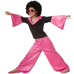 tectake® Mädchenkostüm Groovy Disco Girl