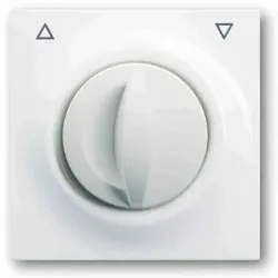 Busch-Jaeger IMPULS Drehknopf, Jalousie, alpinweiß, glänzend, Symbol Pfeile