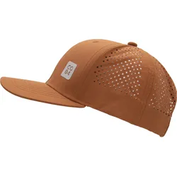Snapback Cap CHILLOUTS "Owaka Hat", Damen, braun (rust), Kunstfaser, unifarben, gepunktet, sportlich, Caps, sportlich, mit perforierten Seitenteilen & urbanem Look
