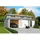 Lasita Maja Blockgarage »Hawaii«, BxT: 820 x 579,6 cm (Außenmaß), Holz - grau