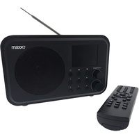 Maxxo DT02 Tragbares DAB + UKW InternetRadio WiFi Bluetooth Lautsprecher klein Digitalradio mit wiederaufladbarem batteriebetrieben Akku 2,4" TFT-Farbdisplay