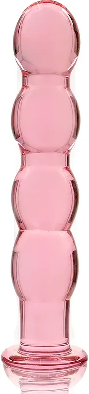 NEBULA SERIES - Modell 11 Dildo aus Borosilikatglas, 16 cm Ø 3 cm - Rosa