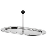 Alessi Tablett 25,5 cm Edelstahl Transparent Poliert