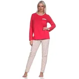 normann Pyjama Tupfen Punkte Optik Pink 36-38