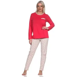 normann Pyjama Tupfen Punkte Optik Pink 36-38
