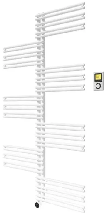 Purmo Figuresse Twist E Elektro-Badheizkörper FLSM016709000N0 BH 1674 mm, BL 910 mm, 800 W, RAL 9016
