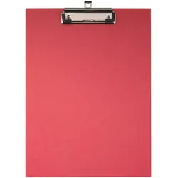 Exacompta 17295E 10x Klemmbrett beschichtet - Format 23x32cm für A4 - Rot