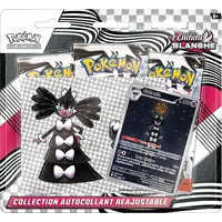 Pokémon TCG: Collection Aufkleber, verstellbar, Scharlach und Violett, weiße Flamme, Sidérella (1 Promo-Karte glänzend und 3 Booster)