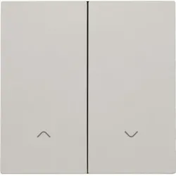 Niko Züblin 102-31006 Abdeckung für elektronischen Doppel Rollladenschalter, light grey 10231006