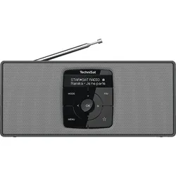TECHNISAT DIGITRADIO 2 S Portables DAB+/UKW-Stereoradio mit Bluetooth-Audiostreaming, DAB+, UKW/RDS, Bluetooth, Schwarz/Silber