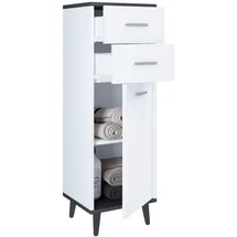 VCM Midischrank Landos 32 x 97 x 28 cm Schwarz/Weiß