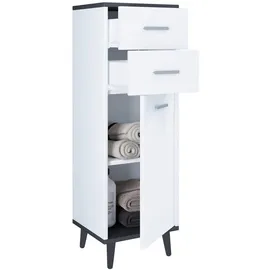 VCM Midischrank Landos 32 x 97 x 28 cm Schwarz/Weiß