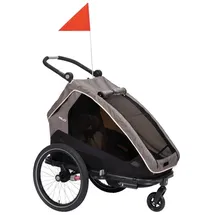 XLC DuoS Kinderanhänger grau/beige/anthrazit