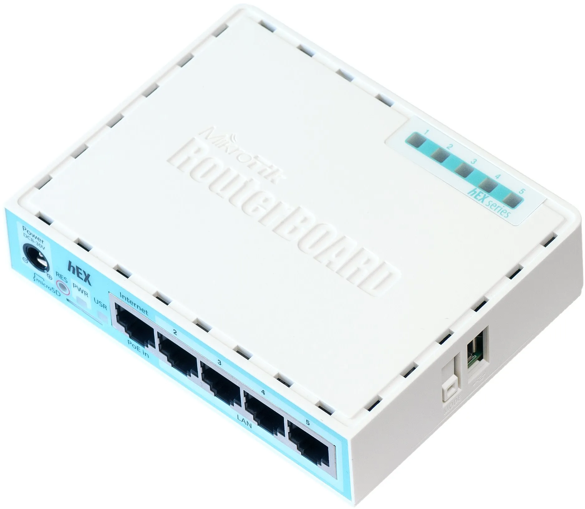 MikroTik RouterBOARD hEX RB750Gr3 - Router - 4-Port-Switch