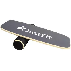 Balance Board Balancebrett aus Holz mit Rolle JustFit beige No Size