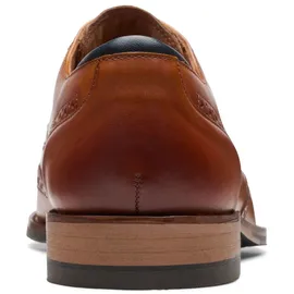 CLARKS Craft Arlo Limit Chaussures Brogue en Cuir Noir, Marron, 44,5 EU - braun, -