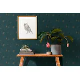 A.S. Création Metallic Tapete Blau Petrol THE BOS 388326 Vliestapete Struktur 10,05 m x 0,53 m Made in Germany