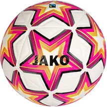 Jako World Fußball Trainingsball 651 weiß/pink/schwarz 5