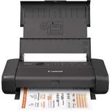 Canon PIXMA TR150 mobiler Drucker (WLAN, Cloud, AirPrint, 4.800 dpi x 1.200 dpi, Highspeed USB Typ C, OLED-Display, Tintenstrahldrucker), schwarz, 322 x 185 x 66 mm