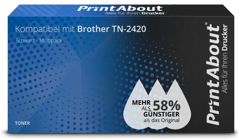 Extra hohe Kapazität Brother TN-2420 - 2x Schwarz - Hohe Kapazität - Multipack