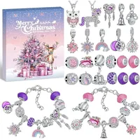 Schmuck Adventskalender 2025 für Mädchen & Frauen,DIY Armband & Halskette Set mit 24 Überraschungen,Weihnachtskalender Kinder Geschenk Idee 6–...