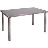 MCW MCW-G19 Gartentisch 120 x 75 x 71 cm Grau/Braun