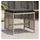 vidaXL Gartenhocker mit Kissen 41 x 41 x 36 cm hellgrau 4 St.