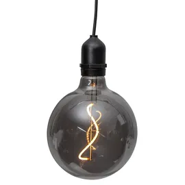 StarTrading LED Kugelleuchte Glaskugel 12,5 cm grau schwarz