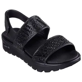 SKECHERS Foamies: Arch Fit Footsteps Enchant Slingback Sandalen für Damen, Schwarz, 40 EU - 40 EU