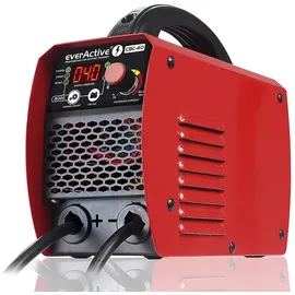 Everactive Batterieladegerät, Autoladegerät mit Wechselrichter-Starter für 12 / 24V Batterie CBC-40, Schwarz/Rot