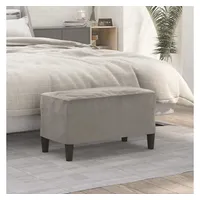 VidaXL Sitzbank Hellgrau 70x35x41 cm Samt