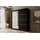 altdecor Schiebetürenschrank 200 cm 215 x 61 cm Schwarz